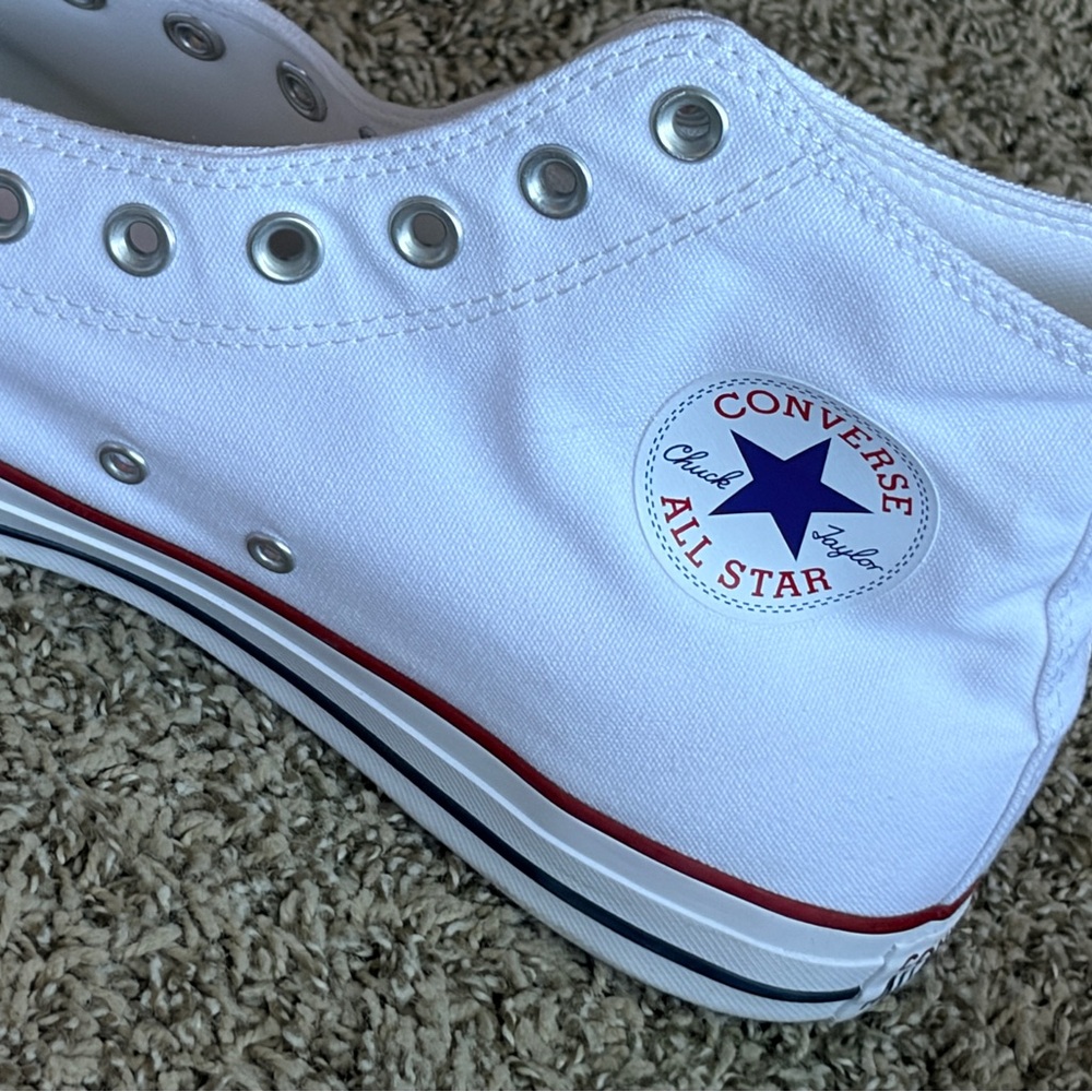 Converse White and Blue All Star Sneakers